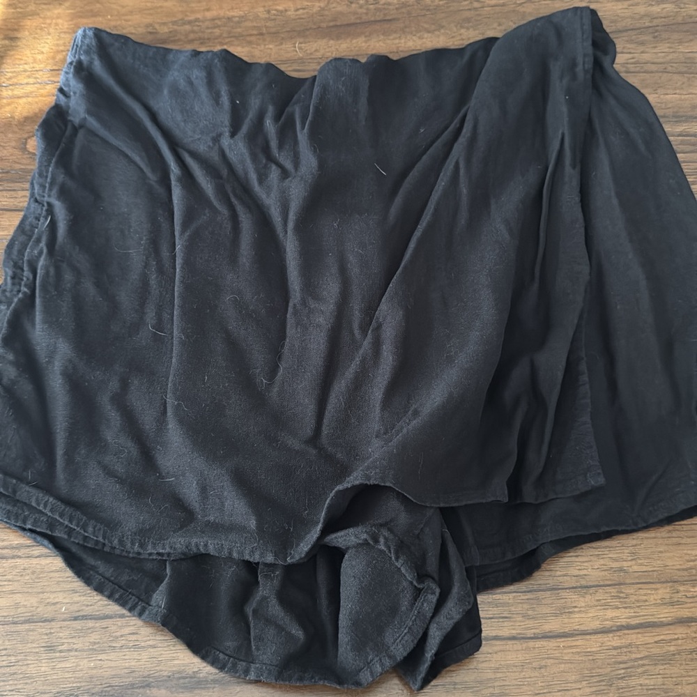 Old Navy Women's Black Linen Skort